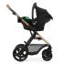 Бебешка количка 3в1 KinderKraft MOOV 2 PURE BLACK