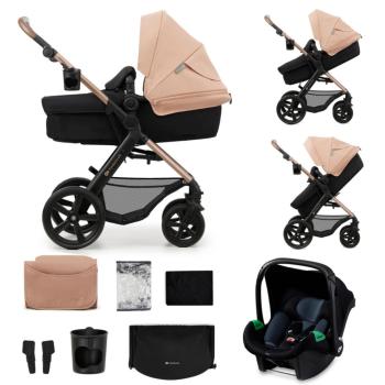 Бебешка количка 3в1 KinderKraft MOOV 2 SAND BEIGE