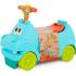 Кола за бутане и конструктор, със звук и светлина Battat, Хипопотам