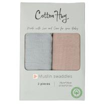 Комплект бебешки пелени Cotton Hug - Океан, 70 х 70 cm, 2 броя