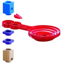 Комплект дървена писта Hape, Quadrilla, Двустранна спирала