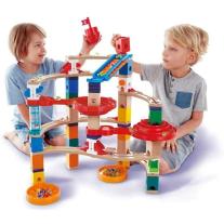 Комплект дървена писта Hape, Quadrilla, Супер спирала