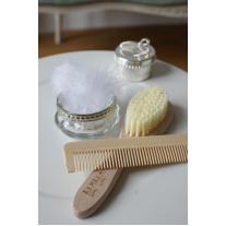 Комплект дървени четка и гребенче BamBam
