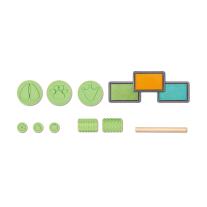 Комплект дървени печати Hape, Чудесата на природата