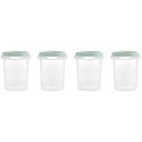 Комплект контейнери Miniland - Mint, 250 ml, 4 броя