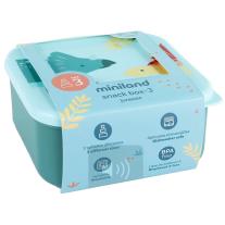 Комплект кутии за храна Miniland - Jurassic, 3 броя