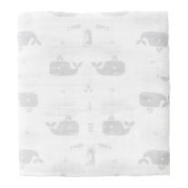 Комплект от 2 бр. органични пелени Fresk Whale Gray fog