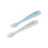 Комплект от 2бр. силиконови лъжици за бебешко хранене в кутия Beaba, Windy/Blue