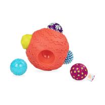 Комплект от 6бр. тектилни бебешки топки, Battat