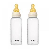 Комплект РР бебешки бутилки с аксесоари Bibs - Ivory, каучук, 270 ml, 2 броя