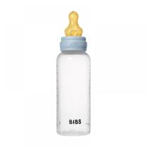 Бебешка бутилка РР с аксесоари Bibs - Baby Blue, каучук, 270 ml