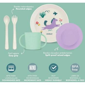 Комплект за хранене от 5 части Miniland - Dream