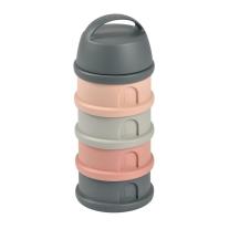 Контейнери за сухо мляко и снакс от 4 части BEABA, Grey/Pink