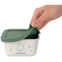 Контейнери за храна Miniland - Eco Friendly, 2 х 400 ml, Жабка