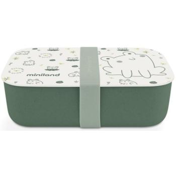 Кутия за храна Miniland - Eco Friendly, 1000 ml, Жабка