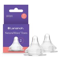 Физиологичен силиконов биберон Lansinoh NaturalWave™ 6м+