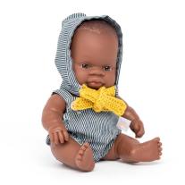Miniland Кукла момченце 21см с гащеризон и шапка