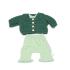 Miniland Кукла момче 38см със зелена жилетка