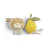 Комплект 2 броя играчки гривни дрънкалки Mamas & Papas Babyplay Lion and Lemon