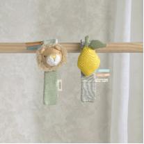 Комплект 2 броя играчки гривни дрънкалки Mamas & Papas Babyplay Lion and Lemon