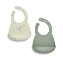 Комплект 2 броя Силиконови лигавници Mamas & Papas Dino Teal