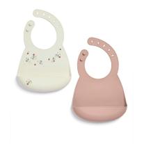 Комплект 2 броя Силиконови лигавници Mamas & Papas Floral Berry