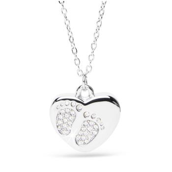 Бижу за бременни MAMIJUX Сребърнo сърце с крачета