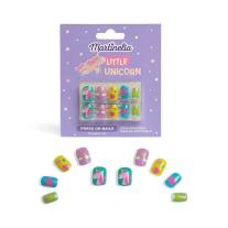 Козметичен комплект, Martinelia, Еднорог, Изкуствени нокти, 10 броя