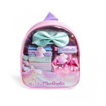 Комплект аксесоари за коса в чантичка, Martinelia, Little Unicorn, 6 части