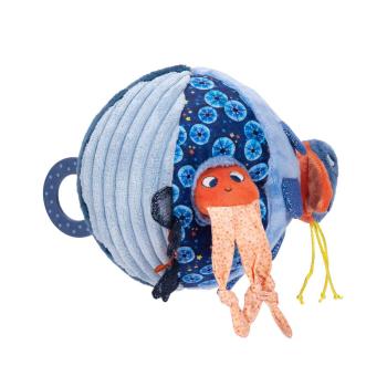Мека бебешка играчка с активности Moulin Roty, Риба балон