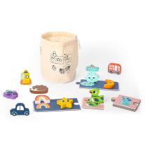 Мемо игра за тактилни усещания Tooky Toy