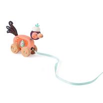 Мини играчка за дърпане Moulin Roty, Птица