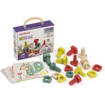Активити игра с болтове и гайки Miniland ECO Activity
