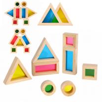 Монтесори сензорни кубчета Tooky Toy, Дъга