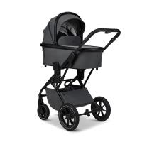 Kомбинирана количка 2в1 MOON PIU ANTHRA/BLACK MATT