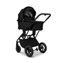 Kомбинирана количка 2в1 MOON PIU ONYX/BLACK CHROME