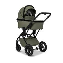 Kомбинирана количка 2в1 MOON PIU MOSS GREEN/BLACK CHROME