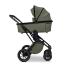 Kомбинирана количка 2в1 MOON PIU MOSS GREEN/BLACK CHROME