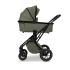 Kомбинирана количка 2в1 MOON PIU MOSS GREEN/BLACK CHROME