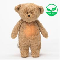 Приятелче за спокоен сън MOONIE 2.0 ORGANIC МЕЧО CAPPUCCINO 