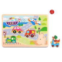 Музикален пъзел Tooky Toy Превозни средства