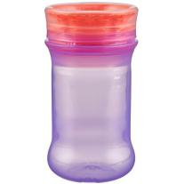 Неразливаща се чаша с мек силиконов ръб Vital Baby - 360°, 280 ml, лилава