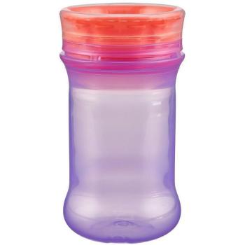 Неразливаща се чаша с мек силиконов ръб Vital Baby - 360°, 280 ml, лилава