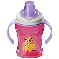 Неразливаща се чаша с подвижни дръжки Vital Baby - Лилава, 260 ml