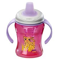 Неразливаща се чаша с подвижни дръжки Vital Baby - Лилава, 260 ml