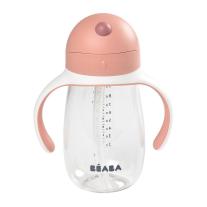 Неразливаща се чашка със сламка Beaba, 300 мл, Old Pink