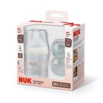 Подаръчен сет NUK Шише 150мл. + залъгалка MommyFeel 0-9 м.
