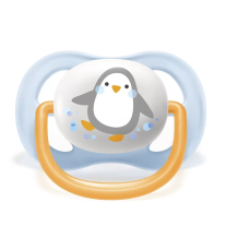 Oртодонтични залъгалки Philips AVENT Ultra Air Animals 0-6м с декорация Слон и Пингвин