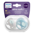 Ортодонтични залъгалки Philips AVENT Ultra Soft 6-18м сини с декорация Пиле и Перо