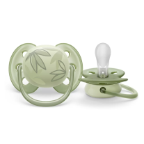 Ортодонтични залъгалки Philips AVENT Ultra Soft 0-6м с декорация Тукан и Листа